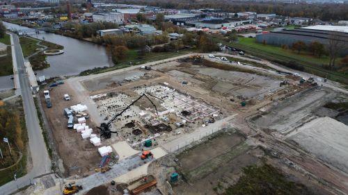 De voortgang van de werkzaamheden